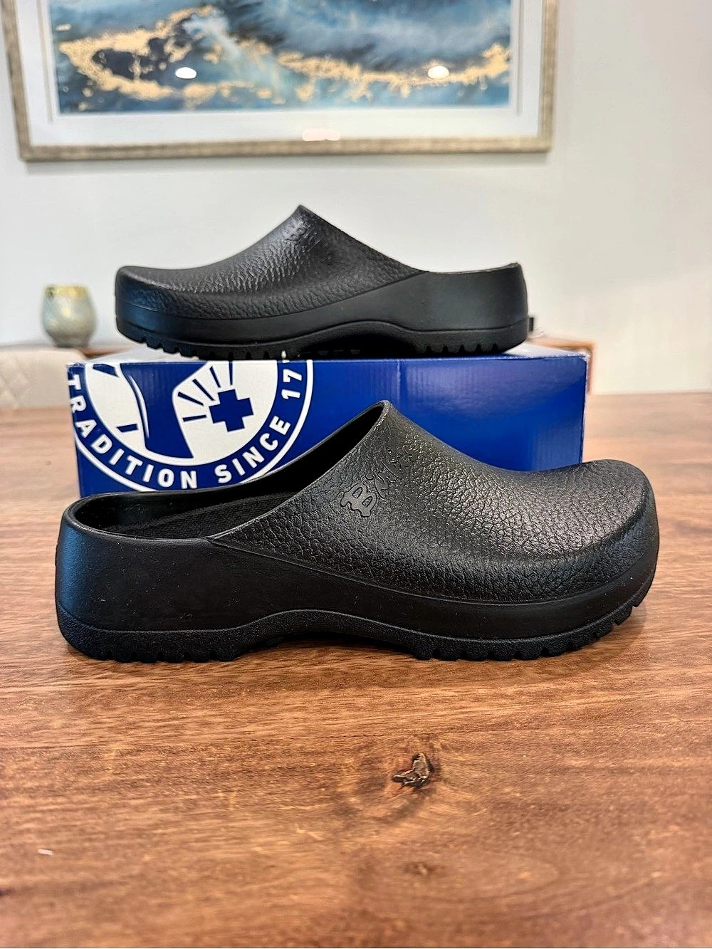 Birkenstock Super Birki Clog Black-Regular fit Size 10W/8M BNIB